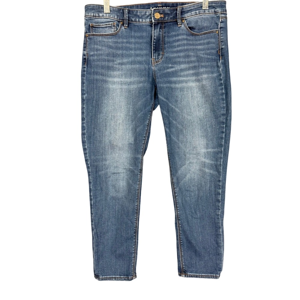 WHBM The Skinny Ankle Jeans Women 8P Blue Denim Classic Rise Medium Wash